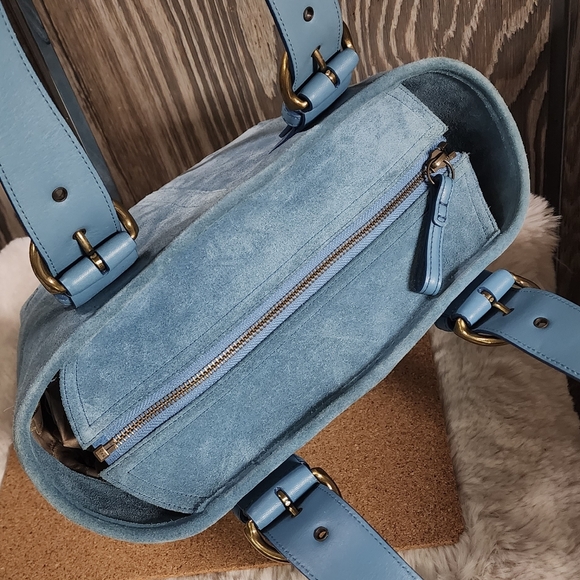 Coach Vintage Blue Suade Soho - Picture 7 of 11